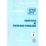 - Sinteze. Facultatea de sociologie-psihologie. Invatamant la