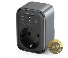 Incarcator Retea UGREEN CD314 30W 3A 2 x USB-A - 1 x USB-C - 1 x Schuko Negru