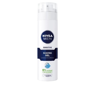 Gel de ras Nivea Men, Ten sensibil, 200ml foto