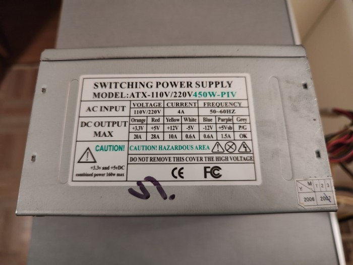 Sursa Pc - testata in sistem