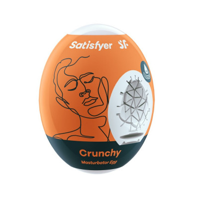 Crunchy Egg - Masturbator portocaliu, 7 cm foto