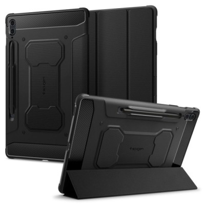 Husa pentru Samsung Galaxy Tab S9 FE Plus - Spigen Rugged Armor Pro - Black foto