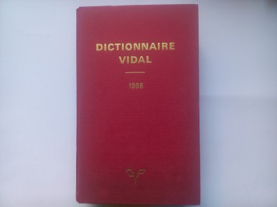 DICTIONNAIRE VIDAL 1988 foto