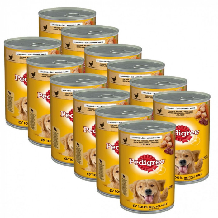 Pedigree conservă cu pui și morcovi 12 x 1200 g