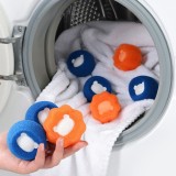 Cumpara ieftin Set 4 bile pentru masina de spalat, indepartare par animale de companie, Albastru / Portocaliu