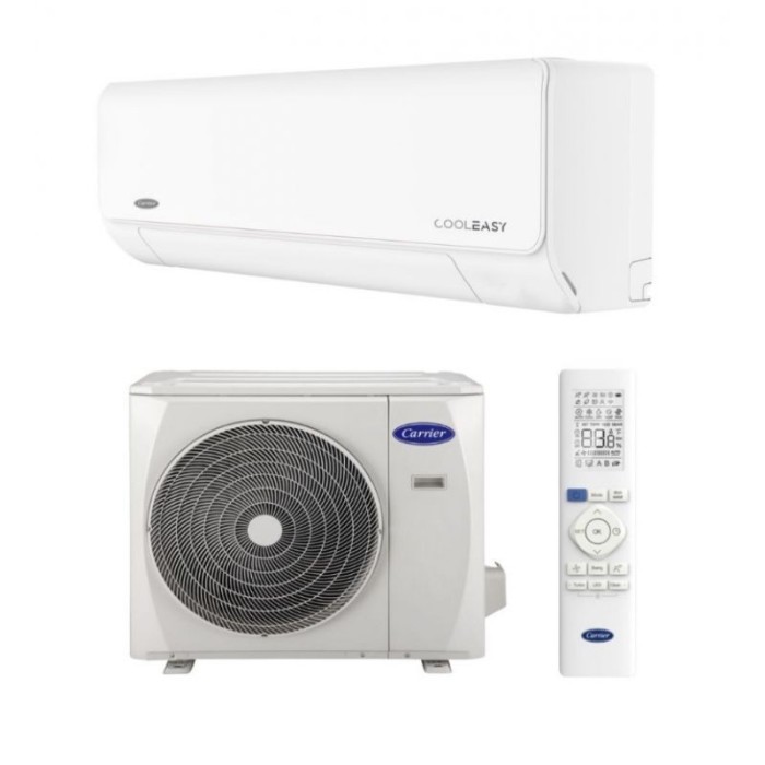 Aparat de aer conditionat Carrier CoolEasy, 18000 BTU, Wi-Fi, Triplu Filtru, Auto-Restart, Sleep Mode, Alb