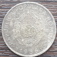 (MR13) MONEDA ROMANIA - 50 BANI 1956, REPUBLICA POPULARA ROMANA, MAI RARA