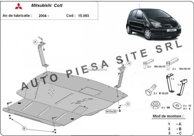 Scut metalic motor Mitsubishi Colt fabricat incepand cu 2004- APS-15,093 foto