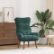 vidaXL Fotoliu de relaxare Verde &icirc;nchis 69 x 74 x 93 cm Catifea 42001836