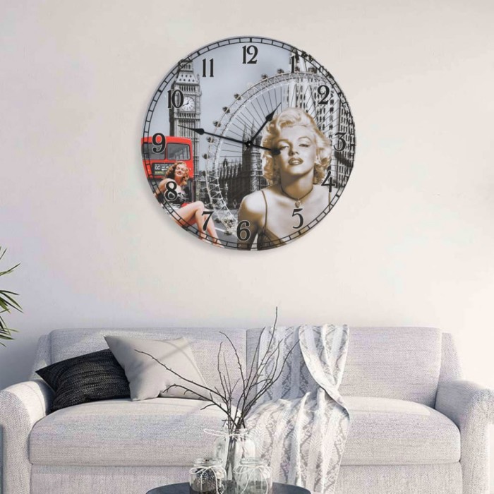 vidaXL Ceas de perete vintage 60 cm