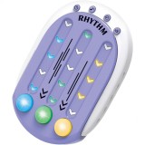 Jucarie interactiva, flippy, tip jocuri ritmice, +3 ani, din abs, 8 niveluri de joc, 9.5 x 2.5 x 13.6 cm, mov