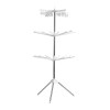 Uscator vertical de rufe Laundry Dryer, 170 cm, pliabil, 16 brate rotative, Alb