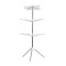 Uscator vertical de rufe Laundry Dryer, 170 cm, pliabil, 16 brate rotative, Alb