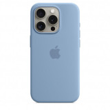 Husa de protectie Silicone Case with MagSafe pentru iPhone 15 Pro, Winter Blue, Apple