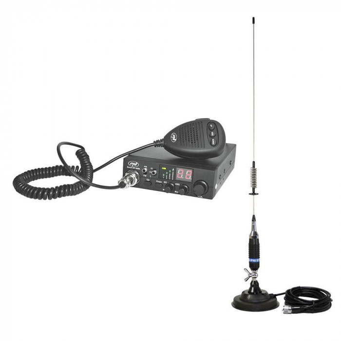 Pachet Statie Radio CB Pni Escort HP 8000L ASQ + Antena CB Pni S75 Cu Magnet PNI-PACK71