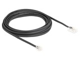 Cablu telefon DELOCK 5m RJ11-RJ45 negru 30AWG cod 88038