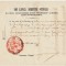 Valahia 1854 inam cu sigiliul domnitorului Barbu Știrbei pentru decontul unui transport cu caii de poștă semnat de Secretarul statului Al. Plagino