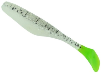 Shad BASS ASSASIN Turbo, Silver Phantom Chartreuse, 10cm, 10buc/pac foto