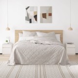 Gossi noptiera, alb, 40x31x50 cm, lemn masiv de pin