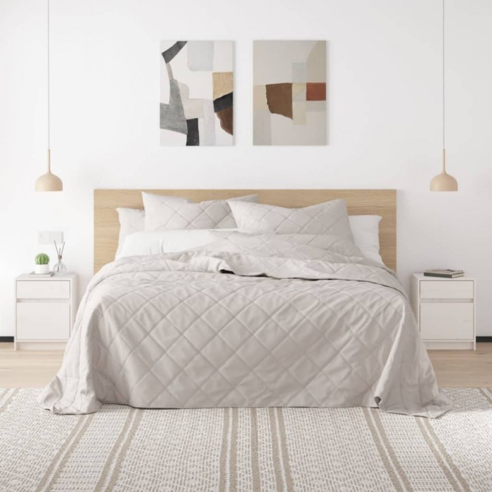 Gossi noptiera, alb, 40x31x50 cm, lemn masiv de pin