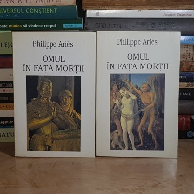 PHILIPPE ARIES - OMUL IN FATA MORTII * ( 2 VOL. : VREMEA GISANTILOR + MOARTEA SALBATICA ) , 1996 * , foto