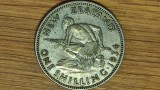 Cumpara ieftin Noua Zeelanda - moneda argint exotica - 1 shilling 1934 -George V- superba!, Australia si Oceania