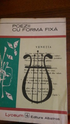 Poezii cu forma fixa 1972 foto