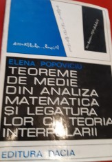 TEOREME DE MEDIE DIN ANALIZA MATEMATICA SI LEGATURA LOR CU TEORIA INTERPOLARII T