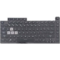 Tastatura Laptop Gaming, Asus, ROG Strix G G531GD, G531GD, G531GT, G531GT, G531GV, G531GV, G531GU, iluminata, conector RGB 8 pini, layout US