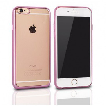 HUSA SILICON CLEAR APPLE IPHONE 4/4S ROZ foto