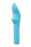 Vibrator FairyGasm LunaCharm Albastru, Punct G, Silicon, 15 cm Lungime, 4 cm Diametru, 10 Moduri Vibratii, Reincarcabil USB
