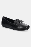 MICHAEL Michael Kors mocasini de piele Juliette femei, culoarea negru, cu toc plat, 40R5JUFR1L.001