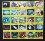 MANAMA-FLUTURI-PESTI...-SET 25 VALORI IN BLOC,-OBLITERATE - EO 823, Europa, Fauna