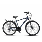 Bicicleta City Umit Ventura, M-460-ATB-S, culoare albastru/gri, roata 28&quot;, cadru... Cod:32836510018