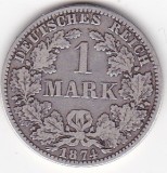 Germania 1 Mark Marca 1874 Wilhelm I type 1 large shield small eagle litera A