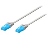 Cablu de rețea Patch cord U/UTP 5e litat CCA PVC 0,5m 26AWG gri