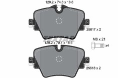 TEXTAR 2561701 Q+ set placute frana,frana disc foto
