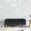 Gossi canapea pentru copii, negru, 70x45x26,5 cm, catifea