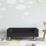 Gossi canapea pentru copii, negru, 70x45x26,5 cm, catifea