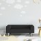 Gossi canapea pentru copii, negru, 70x45x26,5 cm, catifea