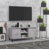 VidaXL Comodă TV cu picioare metalice, gri, 103,5x35x50 cm 805972