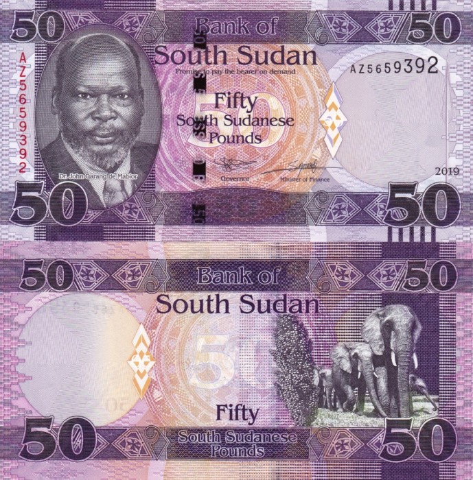 SUDANUL DE SUD 50 pounds 2019 UNC!!!