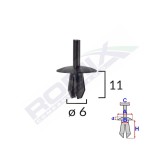 CLIPS FIXARE ELEMENTE EXTERIOARE PENTRU OPEL/MERCEDES/RENAULT - NEGRU SET 10 BUC 61847