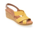 Cumpara ieftin Sandale SHOOZY galbene, EV4031, din piele naturala