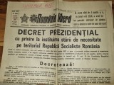 romania libera 5 martie 1977 - primul ziar aparut dupa cutremurul din 4 martie