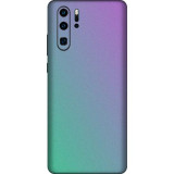 Cumpara ieftin Set Folii Skin Acoperire 360 Compatibile cu Huawei P30 Pro New Edition (Set 2) - ApcGsm Wraps Cameleon Lavander Blue, Silicon, Oem