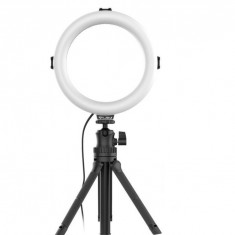 Desktop Ring Light LED Ulanzi Vijim K9 RGB cu trepied si telecomanda pentru vlogging 2424