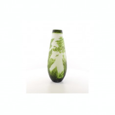 Flori verzi- vaza din sticla pictata in relief GV-64 foto