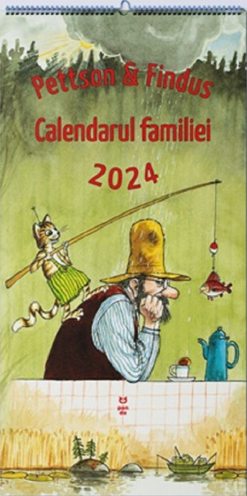 Pettson Si Findus. Calendarul Familiei 2024, Sven Nordqvist - Editura Pandora-M