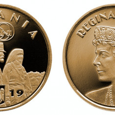 MONEDA ROMANIA - 50 BANI 2019, DESAVARSIREA MARII UNIRI - REGINA MARIA - PROOF